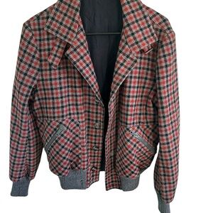Red and Black Bomber Jacket